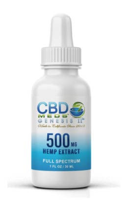 CBD Meds Genesis II - 500 mg hemp extract