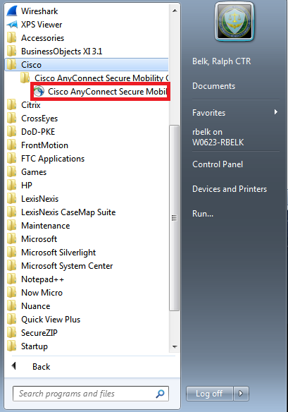 what file in cisco anyconnect mobility client should i change to bypass