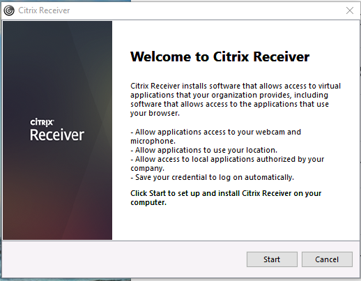 install smart card reader and insert smart card to log on citrix receiver
