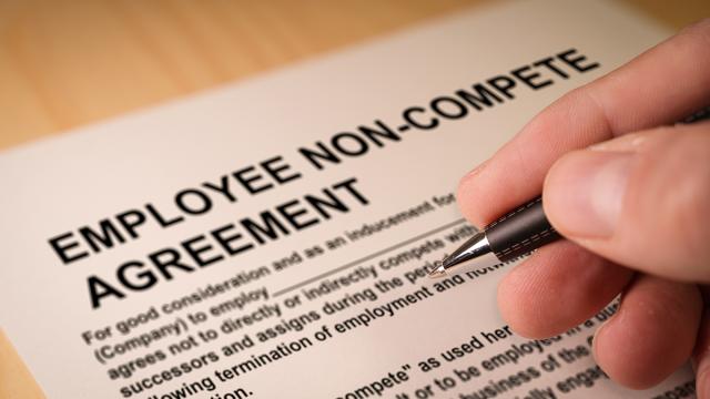 person signing non-compete agreement